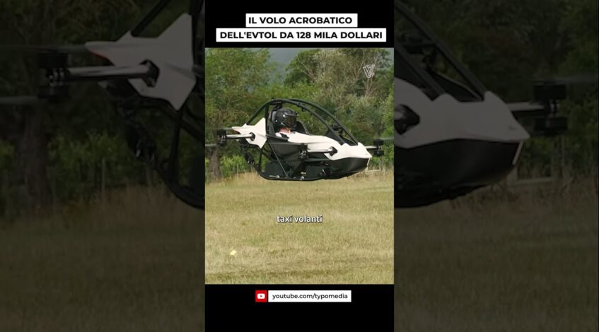 , (azienda di produzione di droni): Il VOLO più PAZZO dell’eVTOL (mezzo italiano) già in PRE-ORDINE