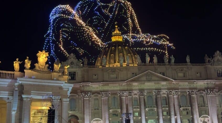 , drone; Drone Show à Rome – Grace pour le monde