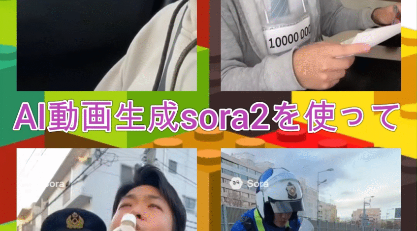 , 映像制作; En fait, j’ai créé quatre vidéos à l’aide de l’application de génération de vidéos AI sora2 !