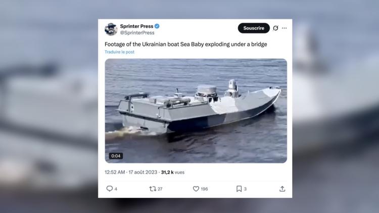 , 1.500 km de portée, missiles… Tout savoir sur ce drone qui a détruit un sous-marin russe