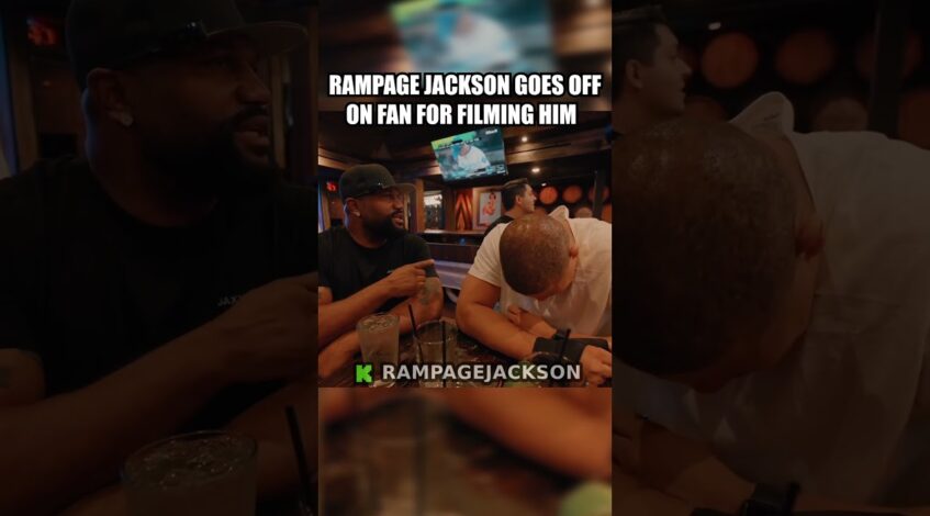 , (filming team): Rampage Jackson Goes Off On Fan For Filming Him