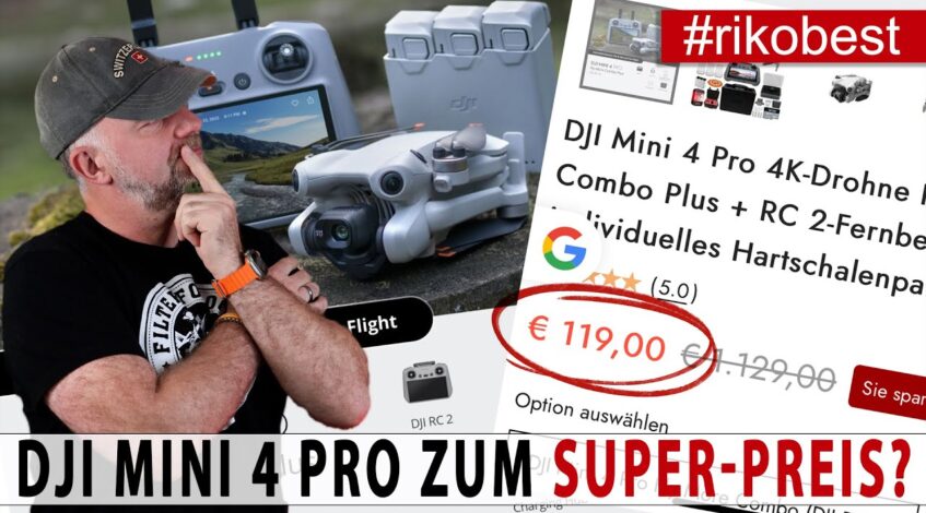 , Drohnenangebot,DJI Mini 4 PRO bestes Black Friday Angebot? Warum solche « Schnäppchen » sehr teuer werden können!