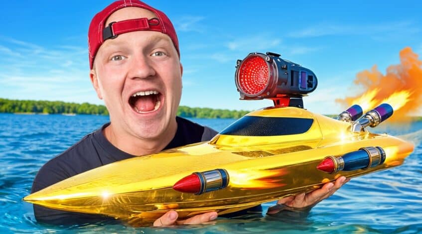 , drone TV,J’ai testé un bateau RC à 1 000 $ contre 10 000 $ !