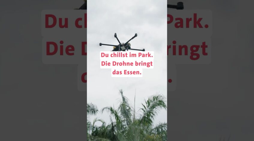 , Kino-Drohne,Pizza per Drohne