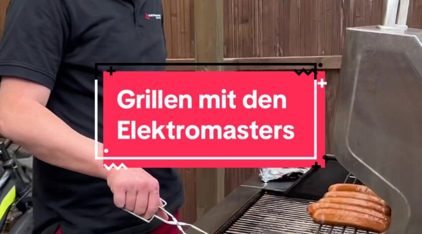 , Drehteam,La semaine dernière, nous avons tous fait un barbecue ensemble en tant qu’équipe Elektromasters, après
sur Tiktok