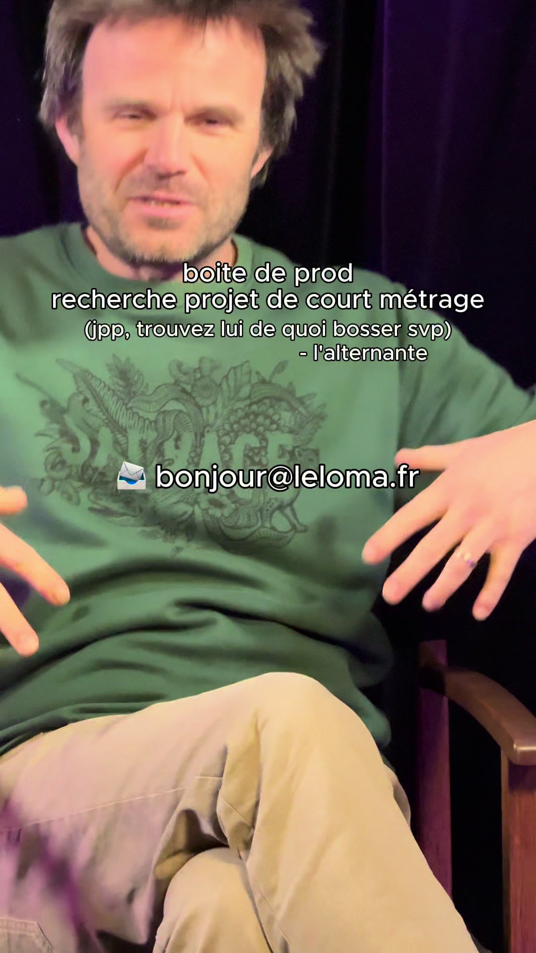 On cherche des scénarios de fiction à développer. Tu peux nous envoyer ton pitc