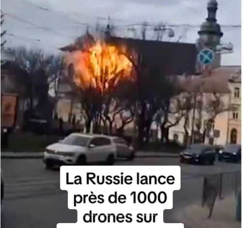 , drone; 1000 drones. C’est l’arsenal lancé par la Russie contre l’Ukraine en moins de 2