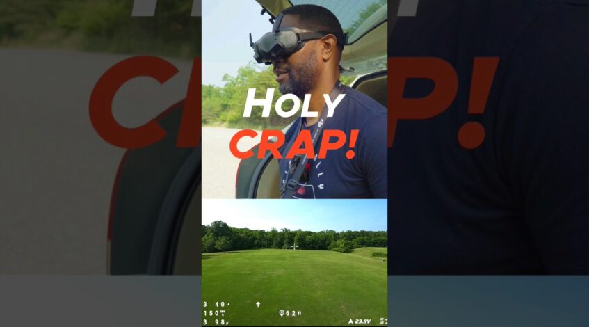 , drone pilot,Le pilote de drone réagit au premier vol avec iFlight Nazgul Evoque F5D V2 après avoir piloté le …