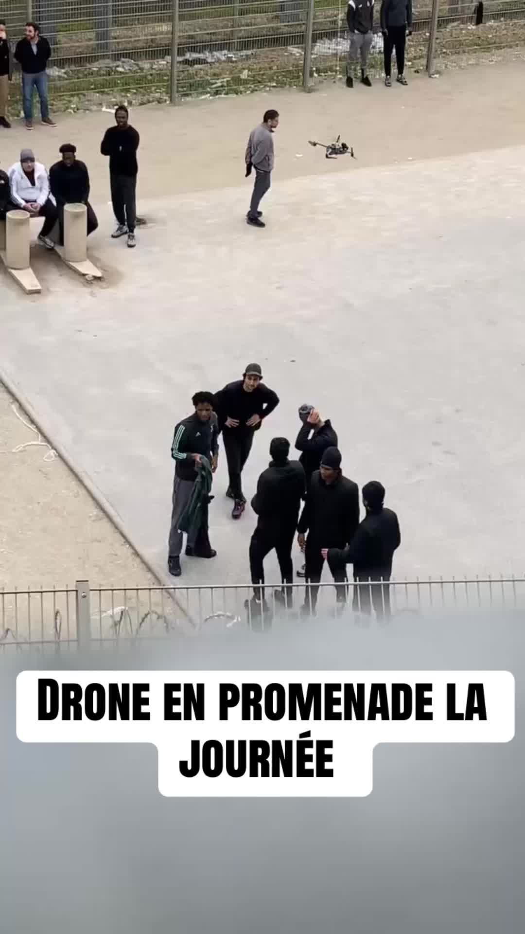Drone en promenade la journée