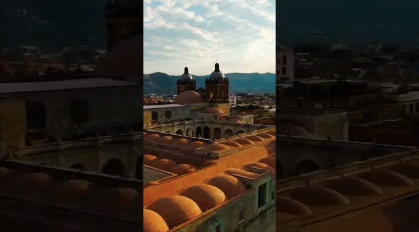 , rodaje con dron,Toma con dron dj air 2S (Templo de Santo Domingo, Oaxaca).