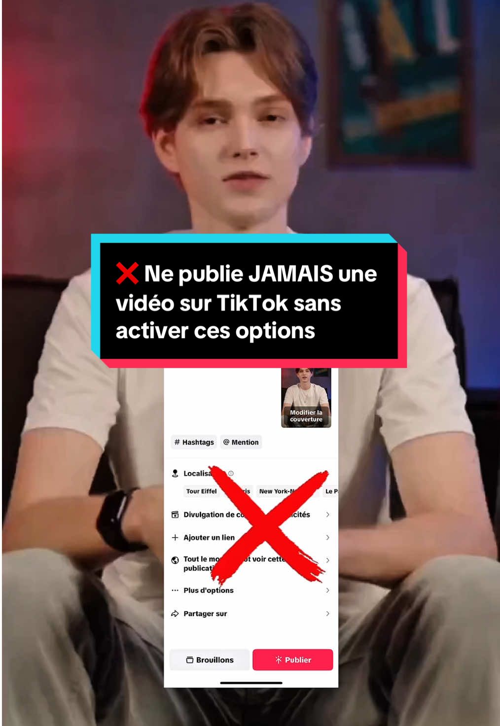 Ne publie JAMAIS une vidéo sur TikTok sans activer ces options