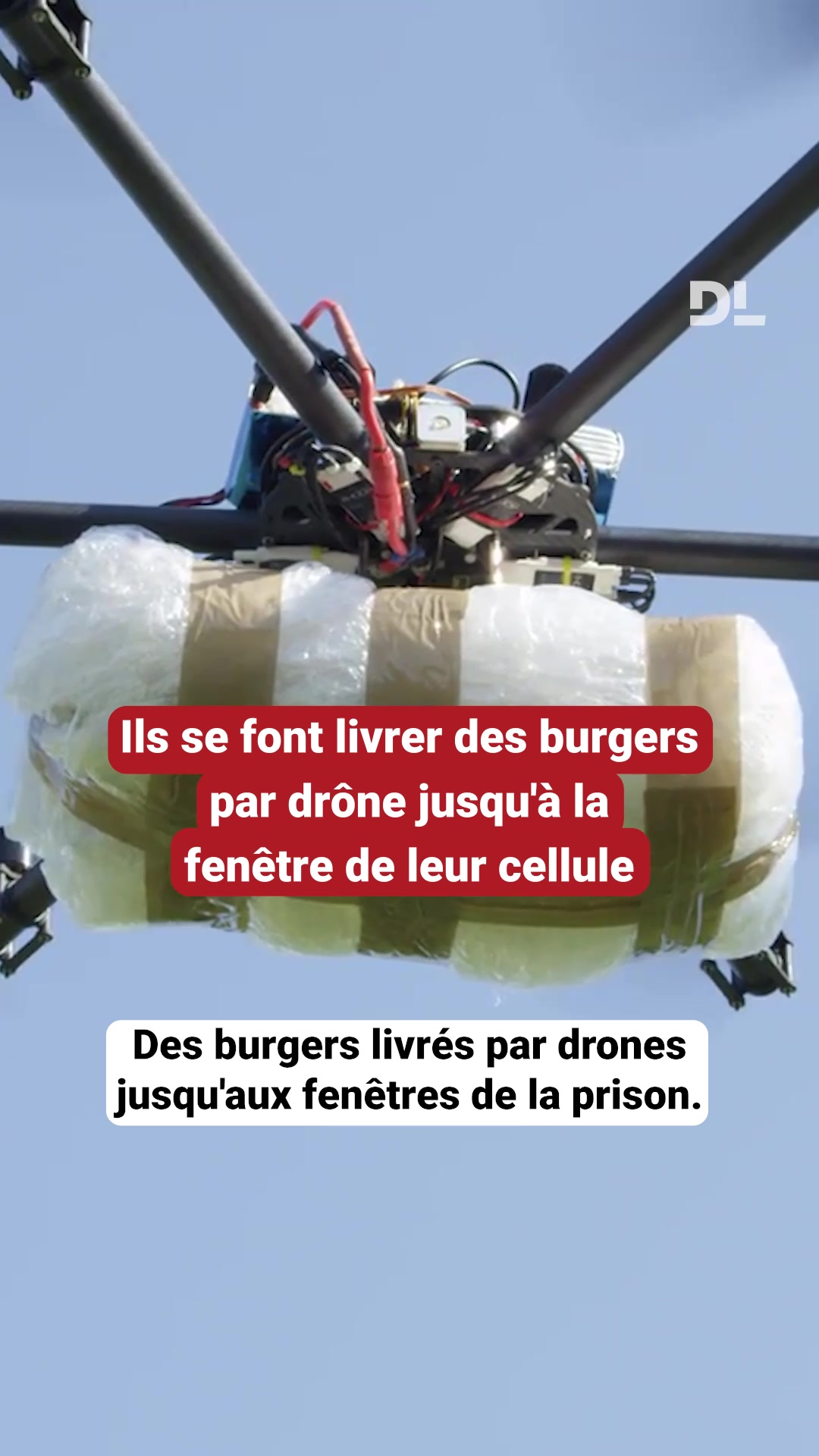 Des burgers livrés par drone jusque dans les cellules. Ce sont les gendarmes de