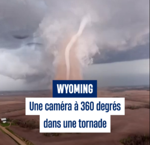 , Tiktok (drone): Des chasseurs de tornades américains ont fait voler un drone équipé d’une camé