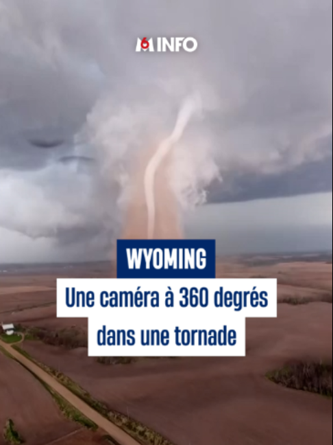 Des chasseurs de tornades américains ont fait voler un drone équipé d'une camé