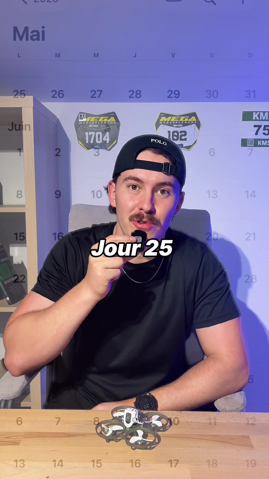 Jour 25 Le passage aux LiPos 680 mAh change tout. Passer de 1 min à plus de 3 m