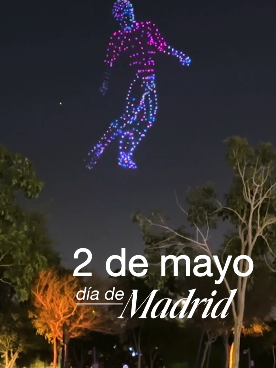 Un spectacle avec 1 000 drones dans le ciel de Madrid
