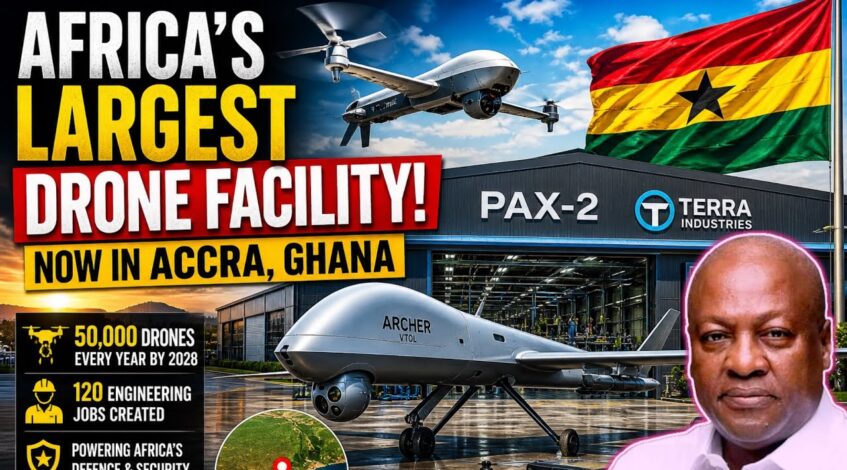 , empresa de produção de drones,GHANA CONSTRUCTING AFRICA’S LARGEST EVER DEFENSIVE DRONE MANUFACTURING FACILITY CHANGING EVERYTHING
