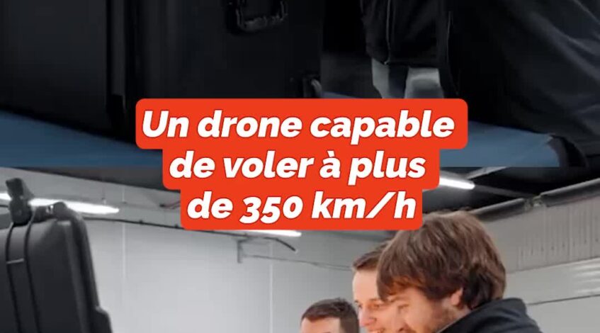 , drone; Ce drone conçu pour suivre les courses de F1 peut voler à 350 km/h ?! Suivez