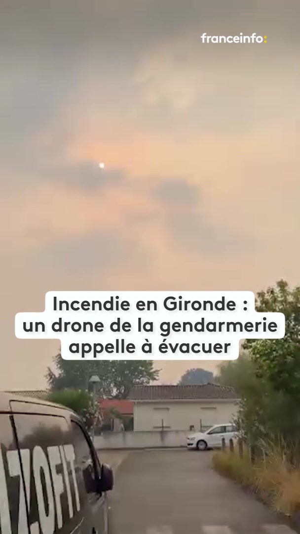Samedi 25 juillet, alors que le feu progressait en Gironde, un drone de la gend