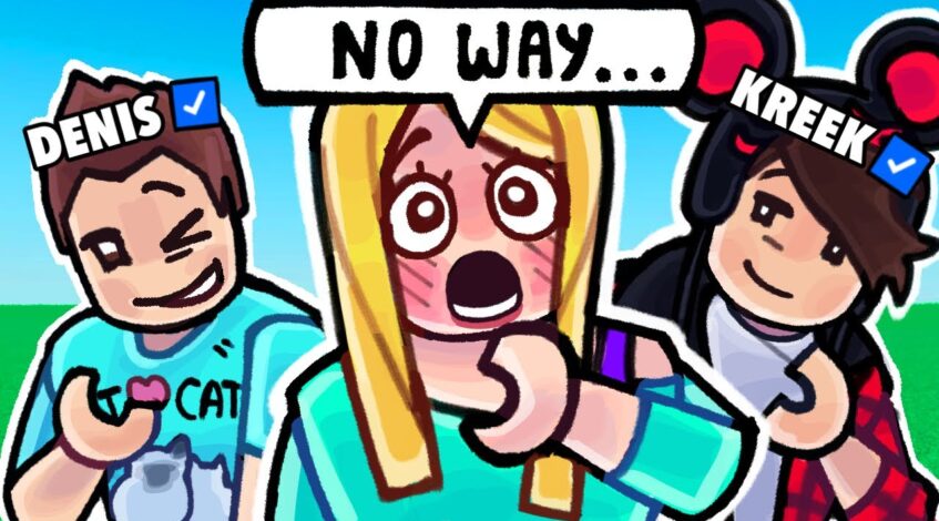 , YouTuber,Suprising Roblox Players With Their FAVORITE YOUTUBERS 4!