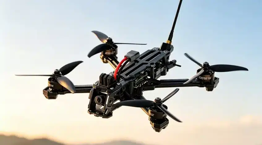 , drone; GEPRC Vapor-X5 5 inch FPV Freestyle Drone GPS GEP-F722 FC MATEN 1.6W VTX 60A ESC 6S BNF Wide X Frame