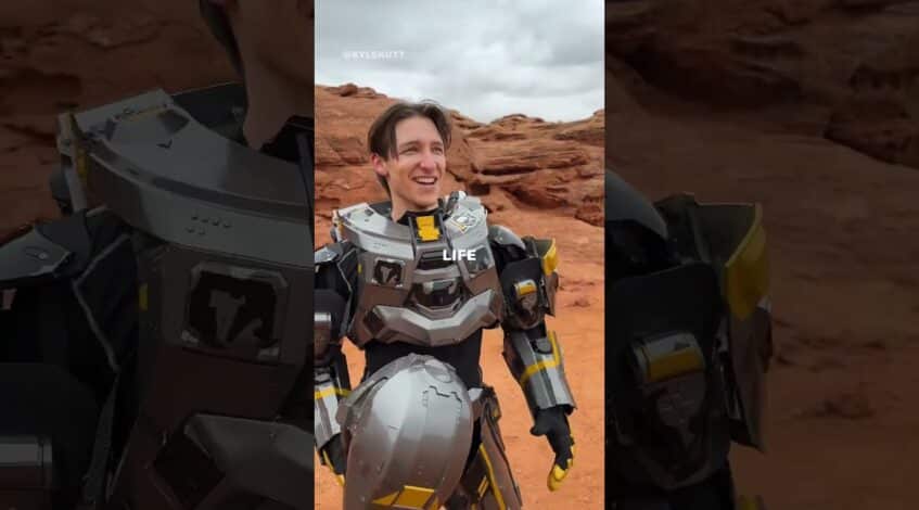 , (filming team): This photoshoot was Halo in real life.. #shorts